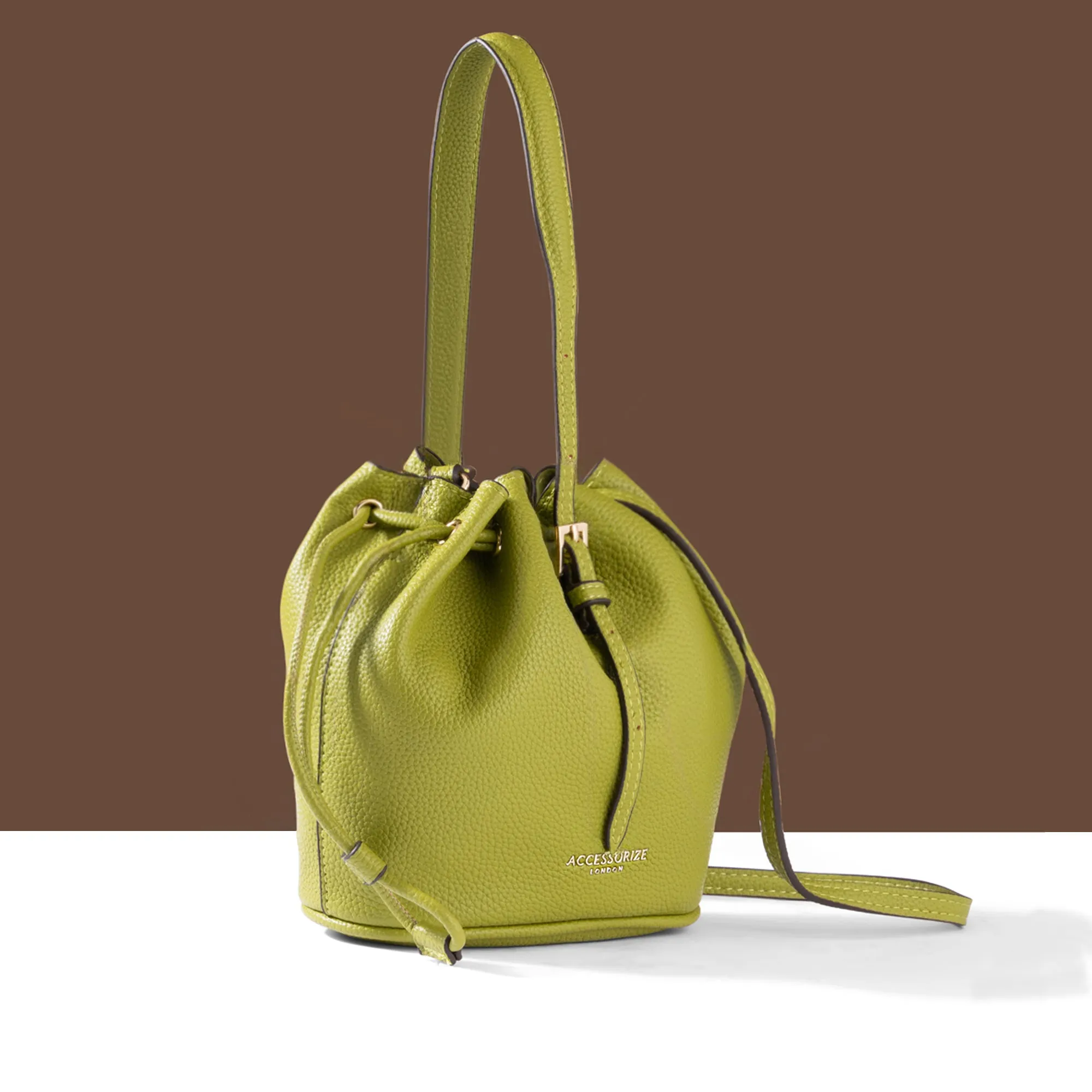 Accessorize London Women's Green Mini Duffle Bag