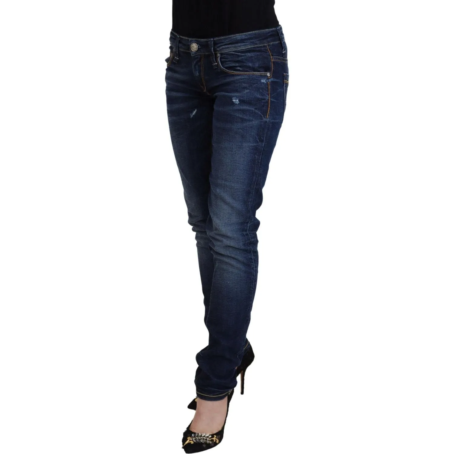 Acht Chic Low Waist Designer Skinny Jeans