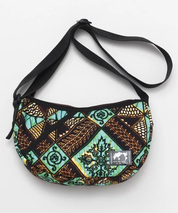 African Pattern Round Shoulder Bag