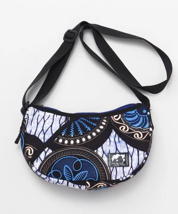 African Pattern Round Shoulder Bag