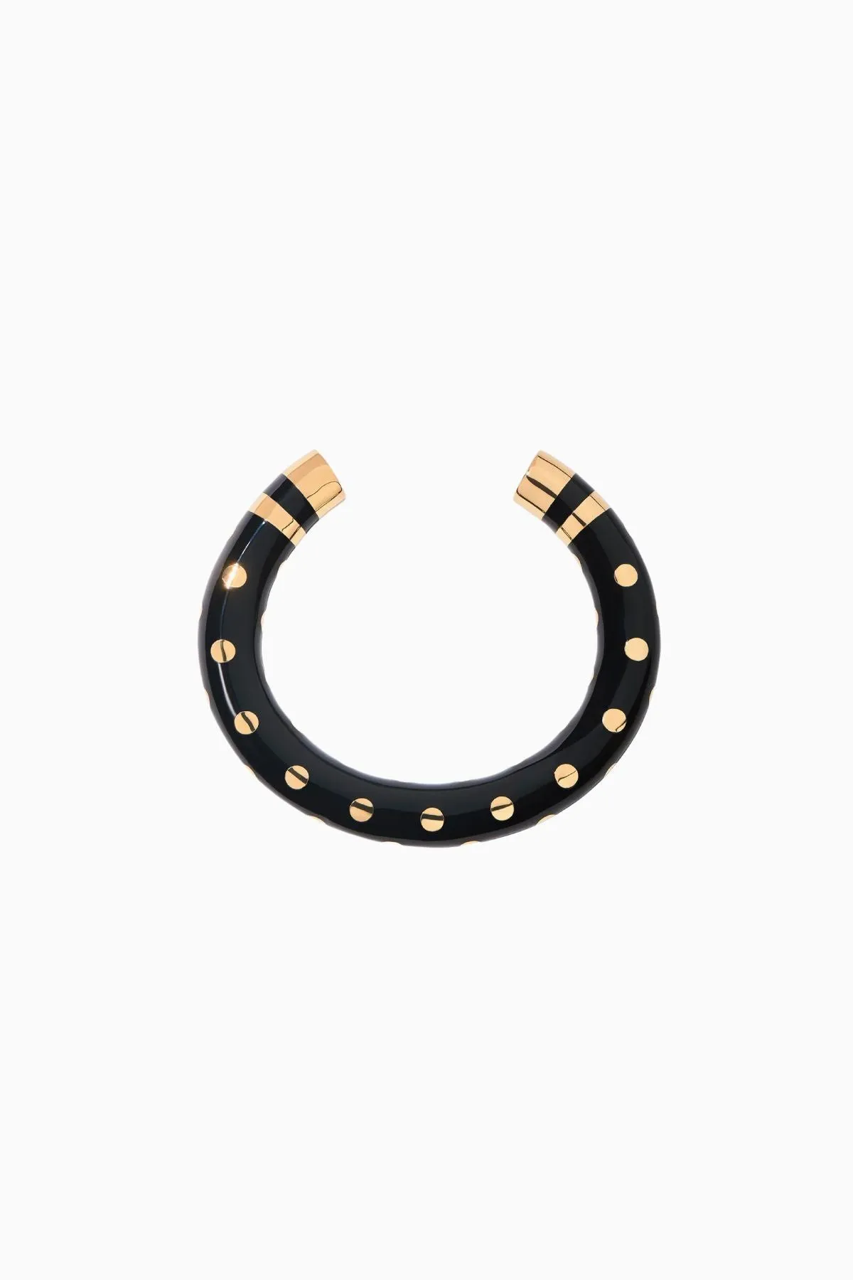 Aurelie Bidermann Thick Positano Bangle - Black Gold Spots