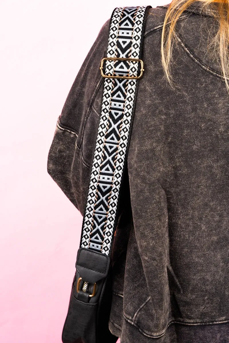 Barossa Valley Guitar Strap Black Dani Crossbody