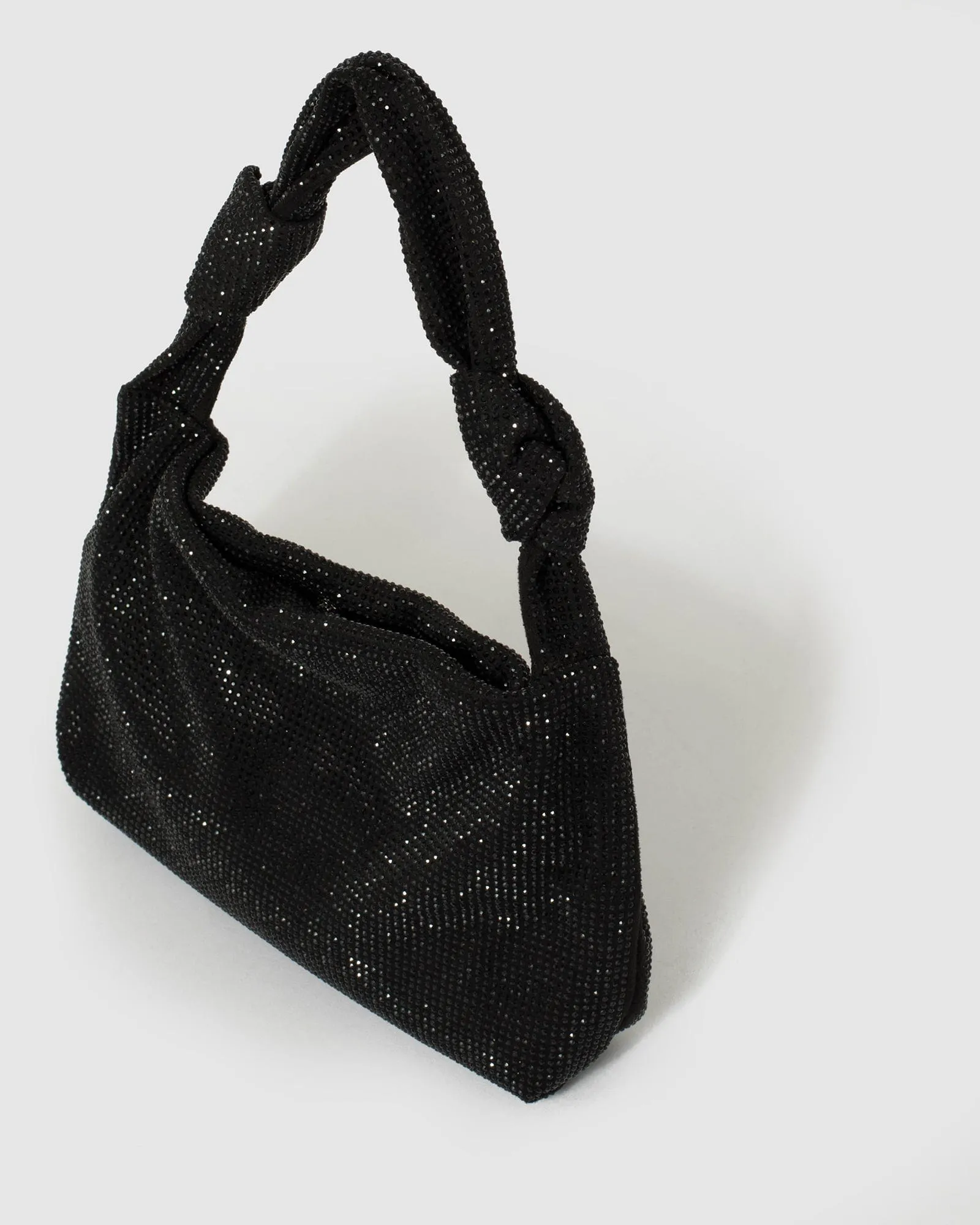 Black Arella Mini Knot Bag