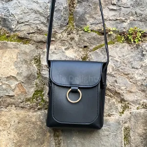 Black Belle the ring crossbody bag