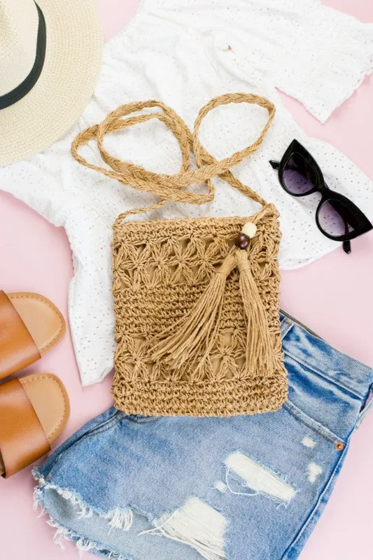 Boho Chic -Tassel Weave Crossbody