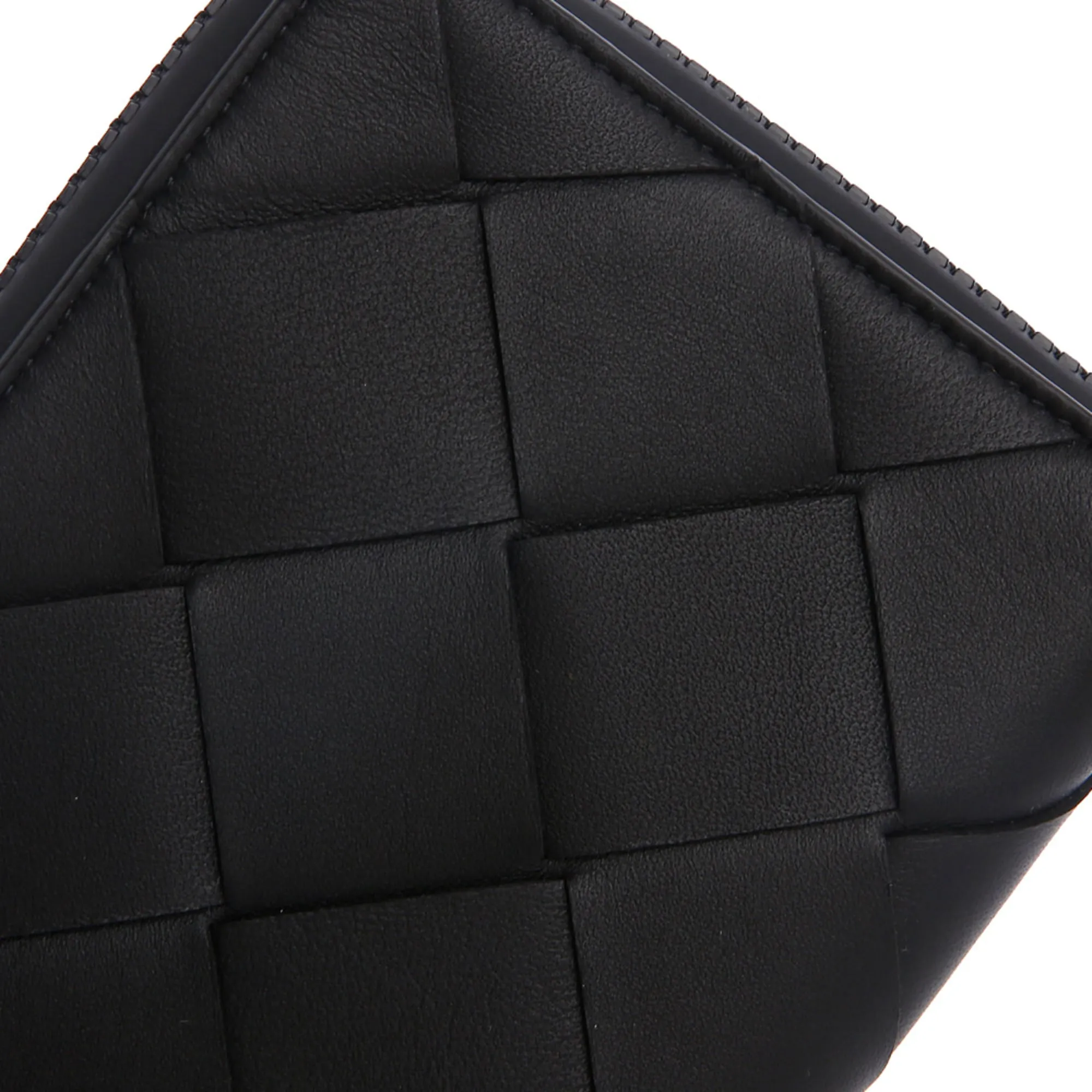 Bottega Veneta Zipper Around Leather Wallet