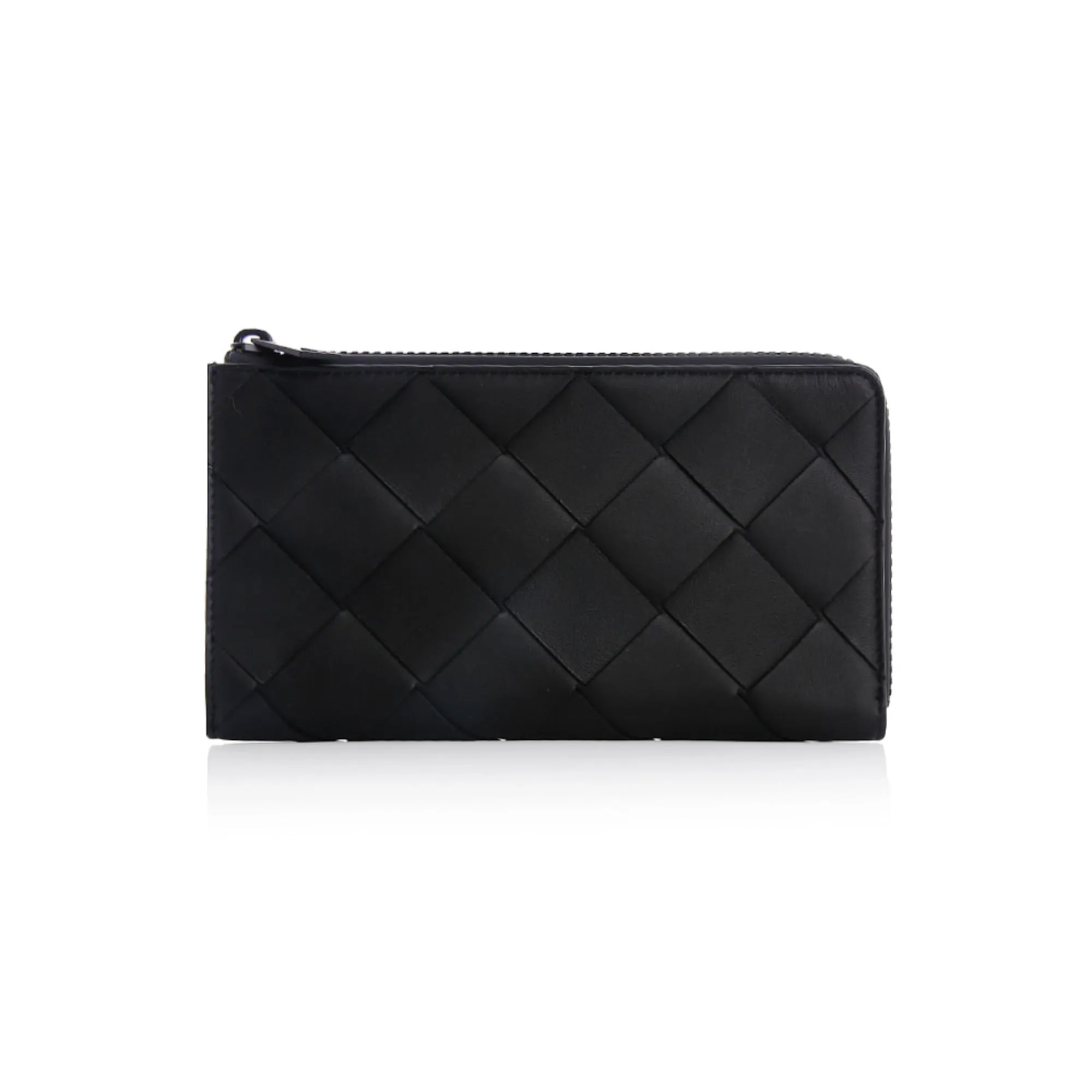 Bottega Veneta Zipper Around Leather Wallet