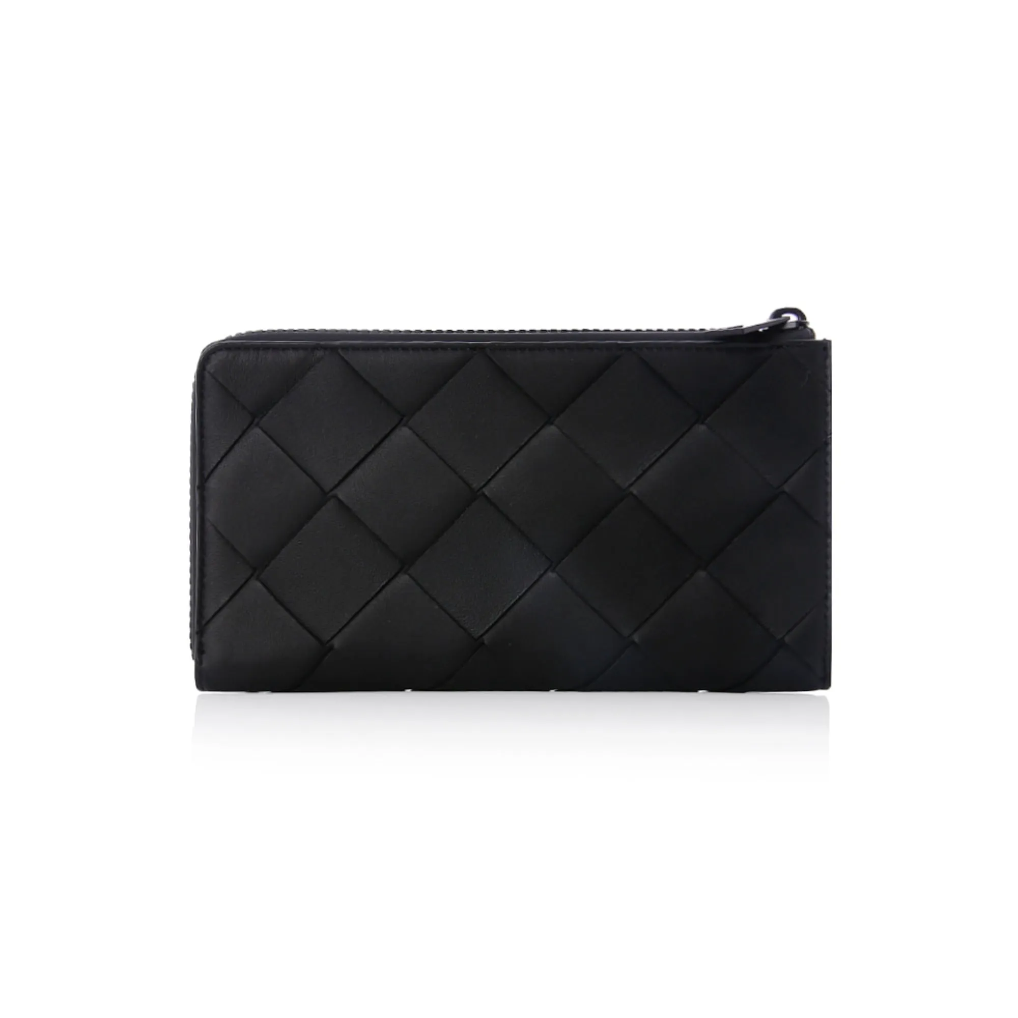 Bottega Veneta Zipper Around Leather Wallet