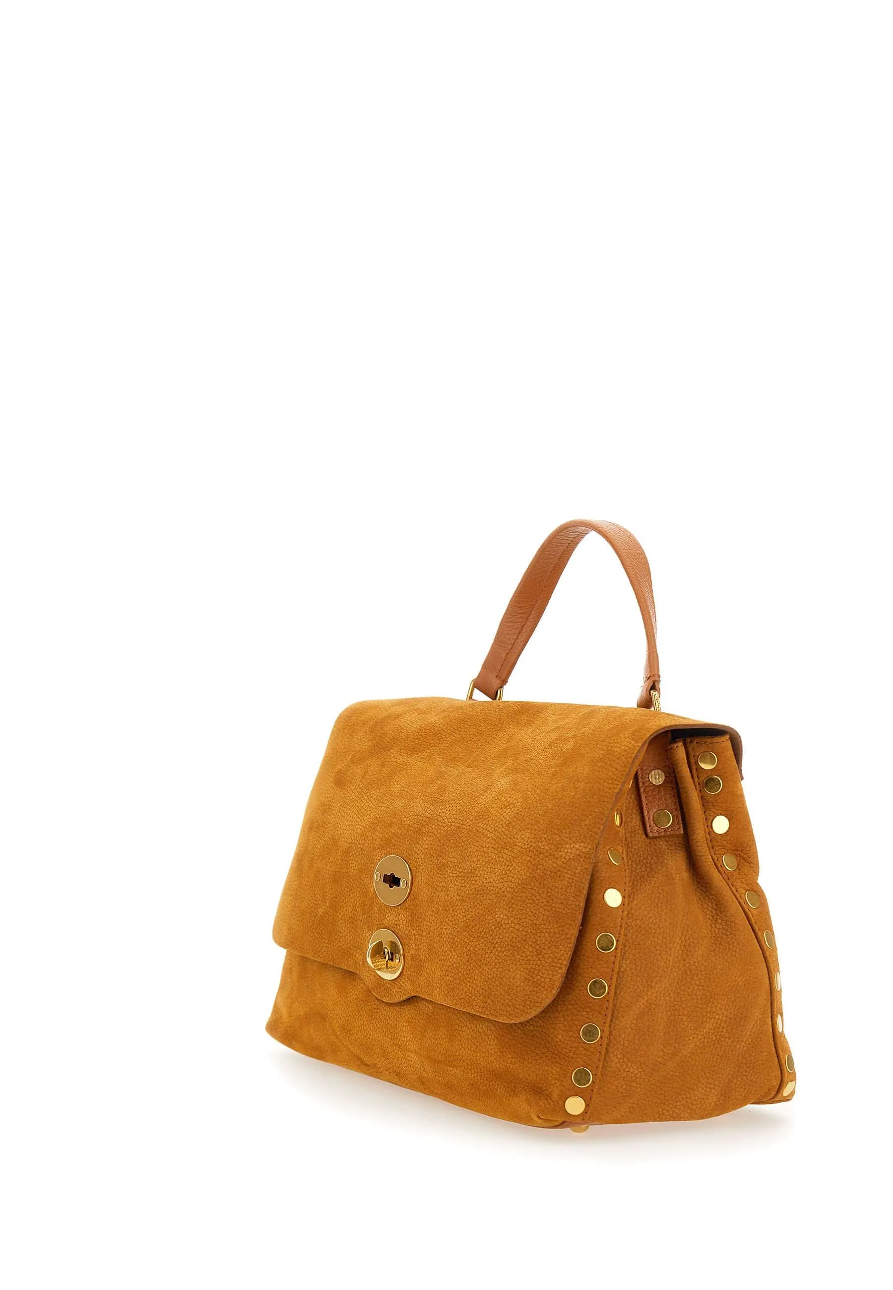 Brandy Nubuck Medium Top Handle Bag