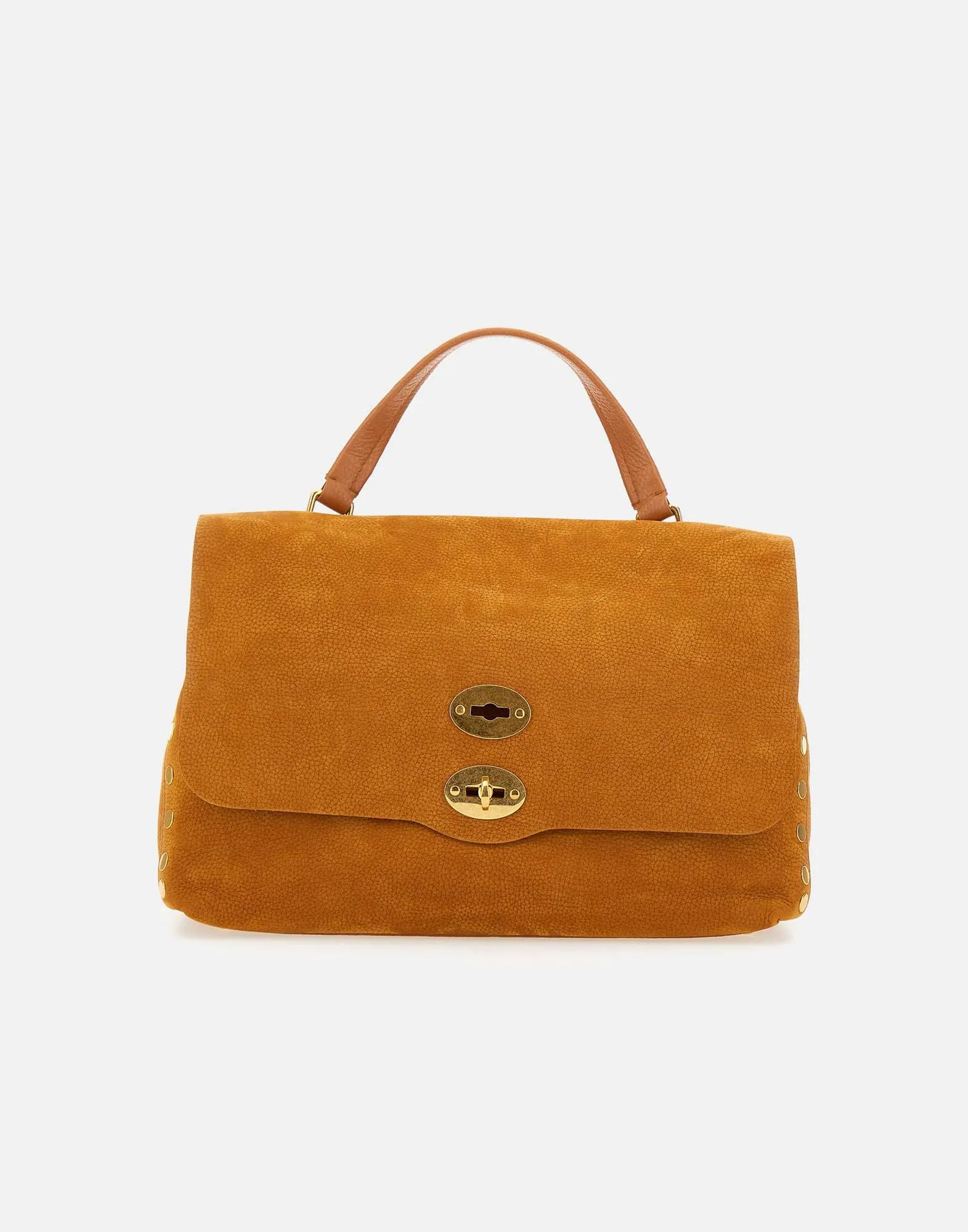 Brandy Nubuck Medium Top Handle Bag