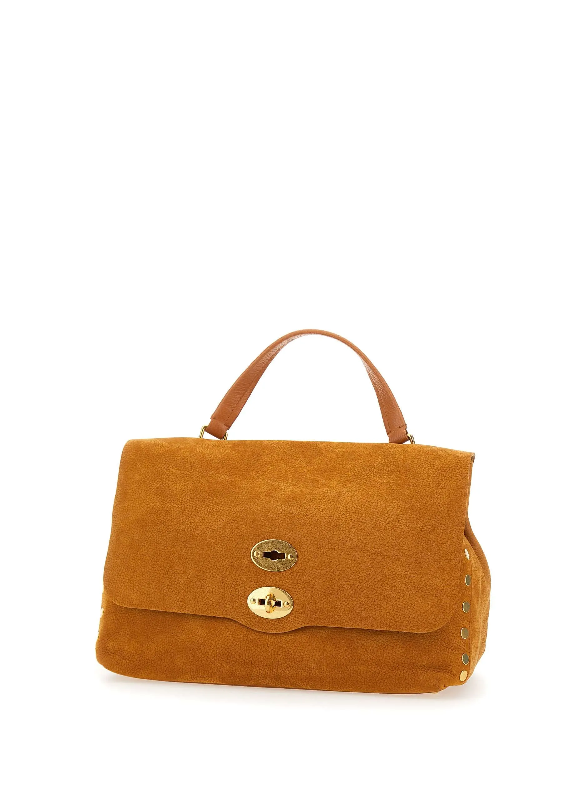 Brandy Nubuck Medium Top Handle Bag