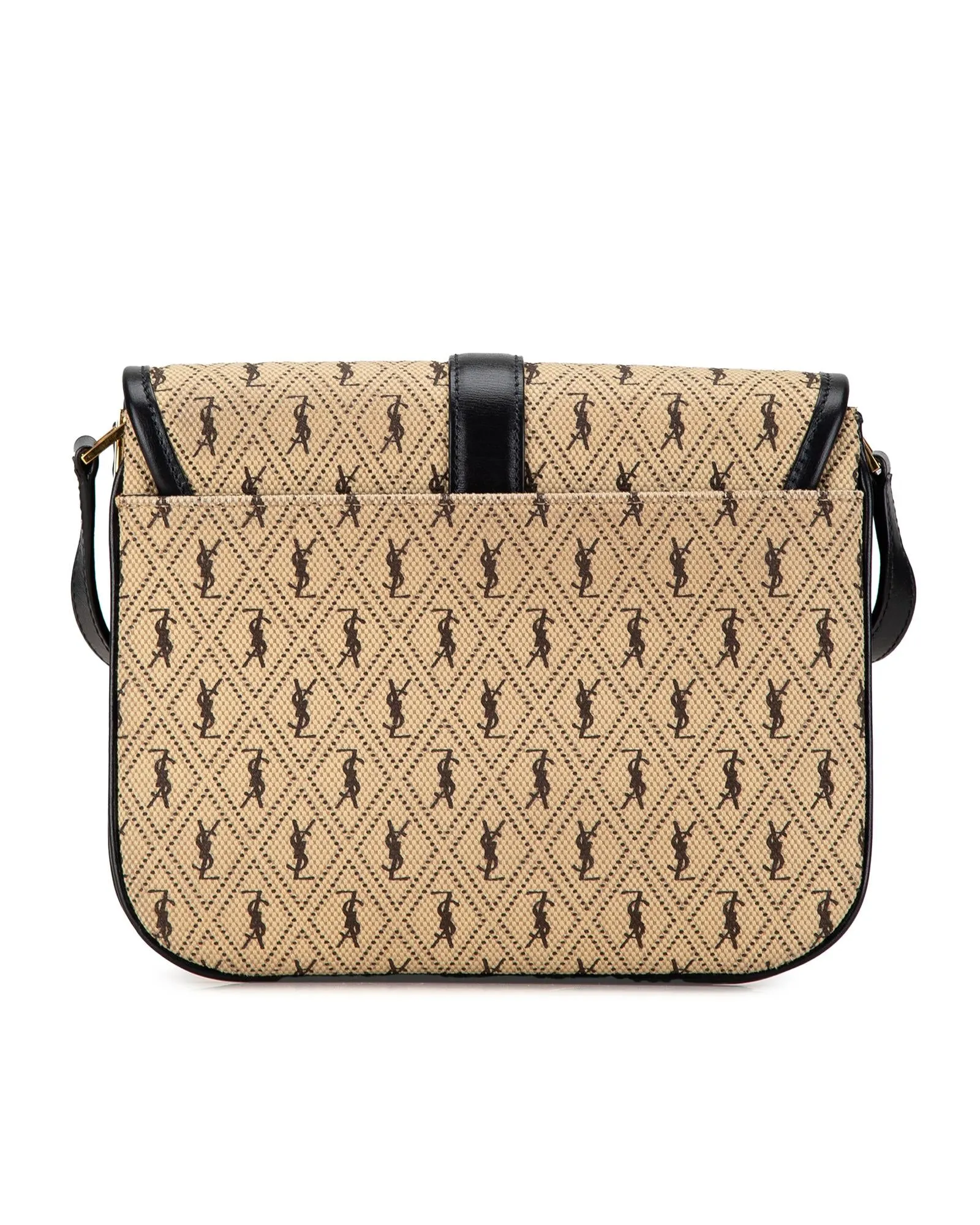 Canvas Crossbody Bag with Monogram