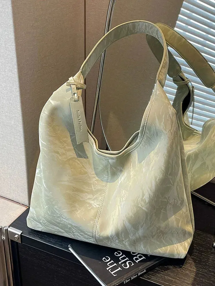 Casual Leather Tote Bag