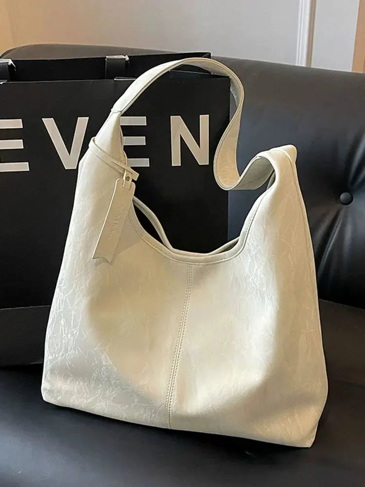 Casual Leather Tote Bag