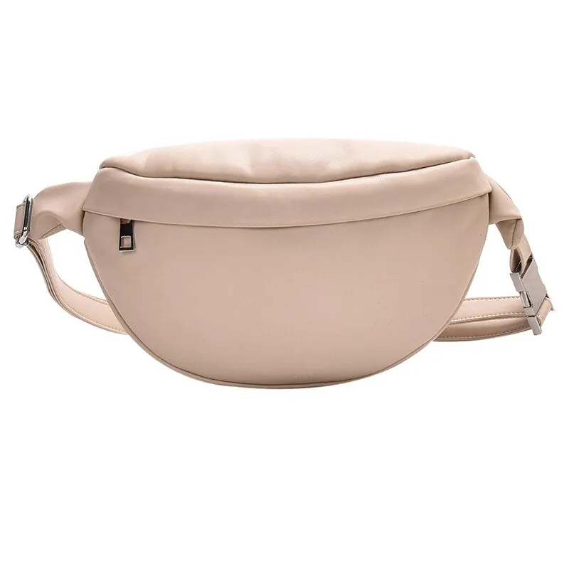 Casual Waist Bag Casual Women Chest Bag Fashion Shoulder Bags Female Pu Leather Belt Bags