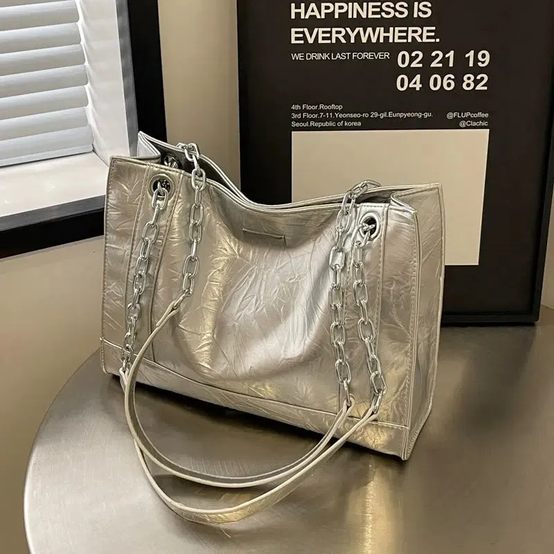 Chic Chain Strap Tote Bag