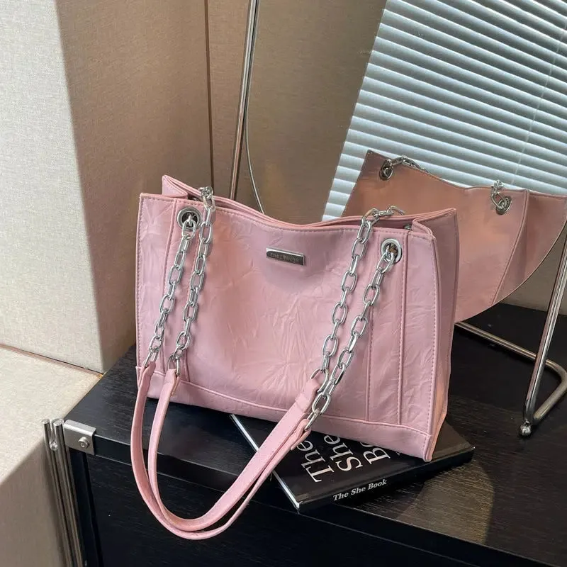 Chic Chain Strap Tote Bag