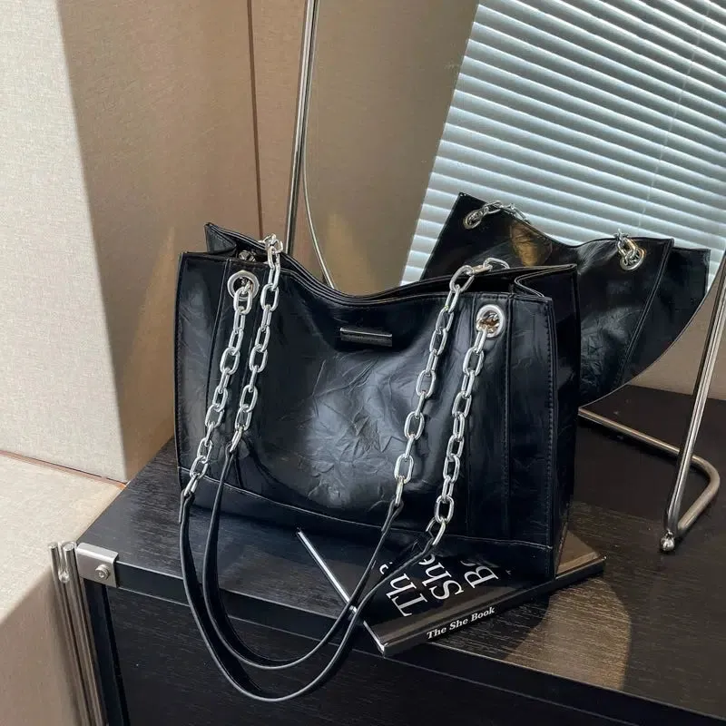 Chic Chain Strap Tote Bag