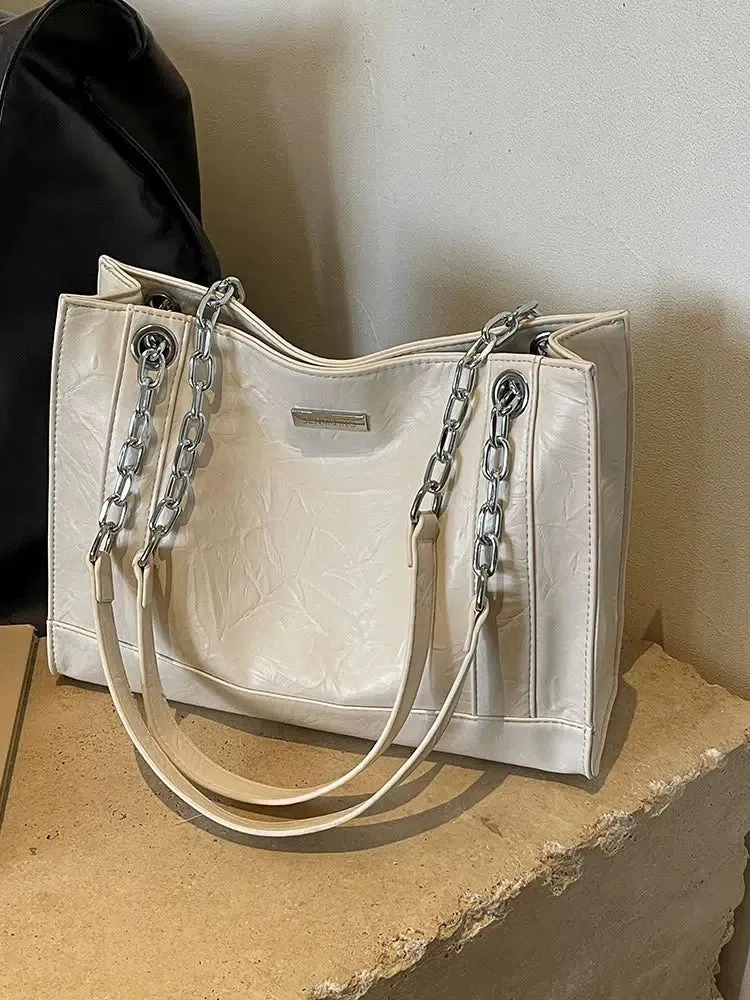 Chic Chain Strap Tote Bag