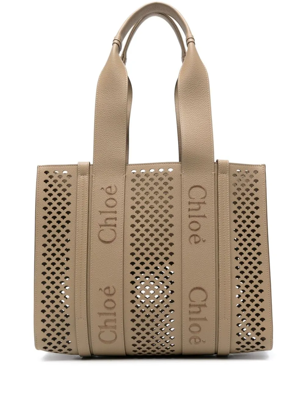 Chloé Women Woody Leather Medium Tote