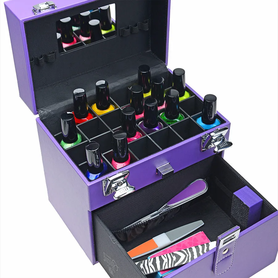 Color Matters - Nail Accessories Organizer and Makeup Train Case