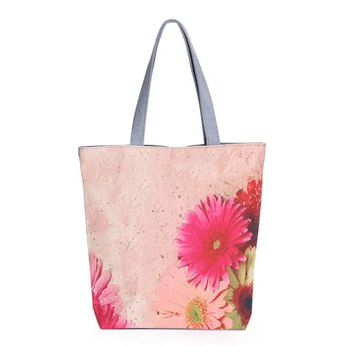 Colorful Floral Printed Single Shoulder Bag