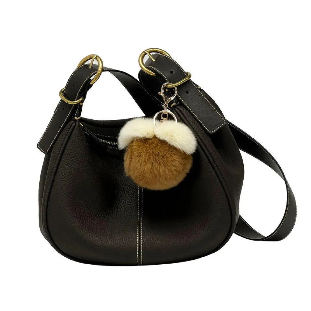 Crescent Shoulder Bag With Removable Handle