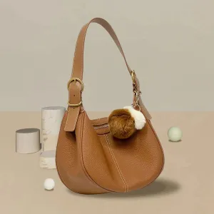 Crescent Shoulder Bag With Removable Handle