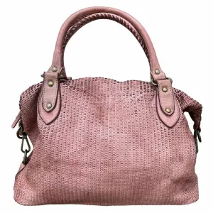 Cromarty Leather Slouch Bag Smoke Rose