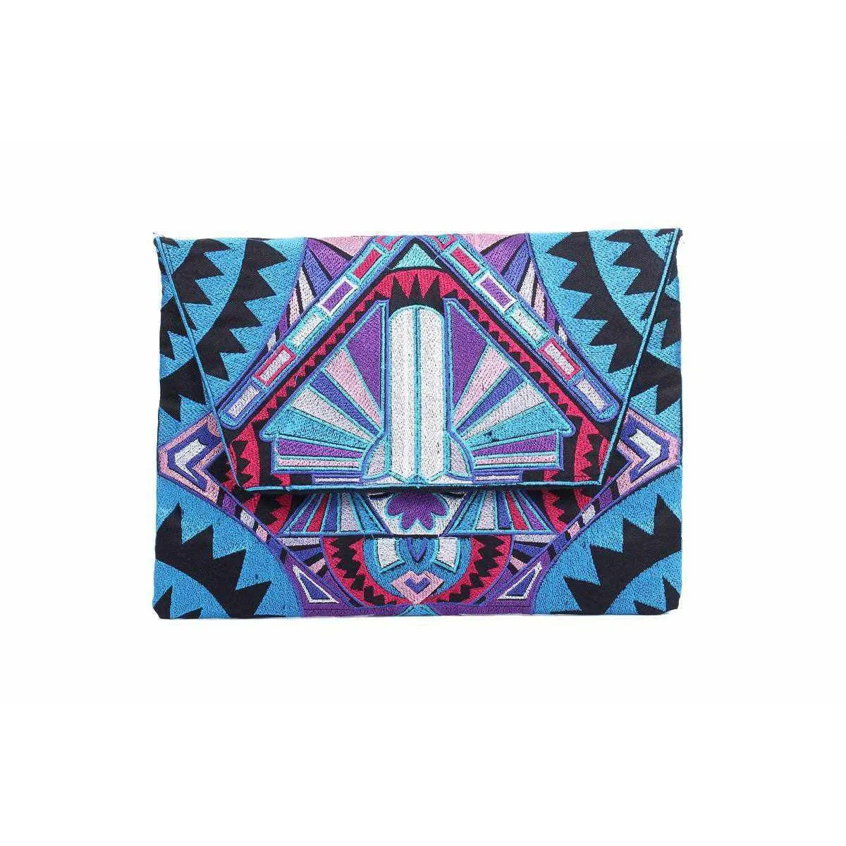 Embroidered Tahj Envelope Clutch | iPad Bag - Thailand