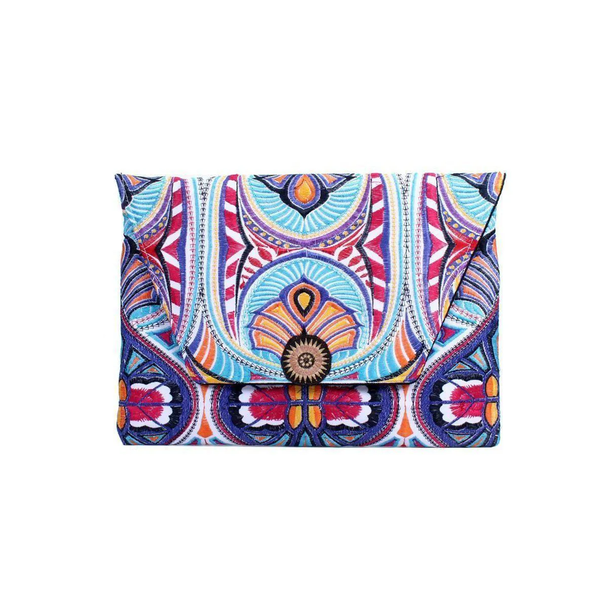 Embroidered Tahj Envelope Clutch | iPad Bag - Thailand