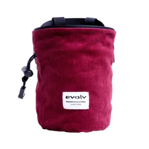 Evolv Corduroy Chalk Bag - Ruby