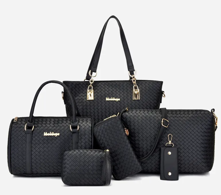 H1802 - 6 Piece Ladies Hand Bags Set