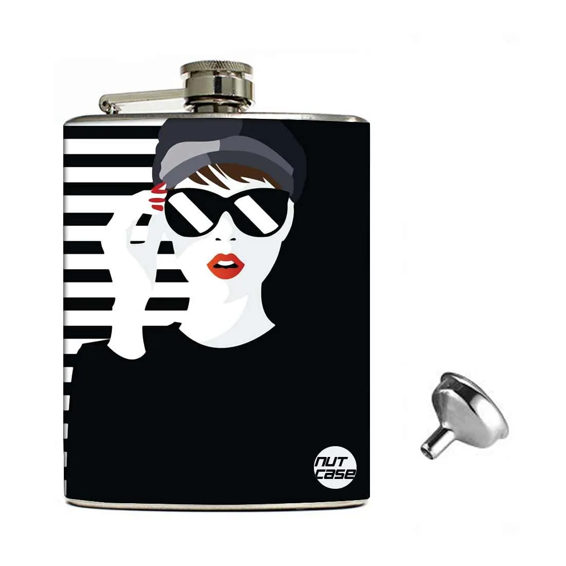 Hip Flask Gift Box -Hip Flask For Women - Cool Girl