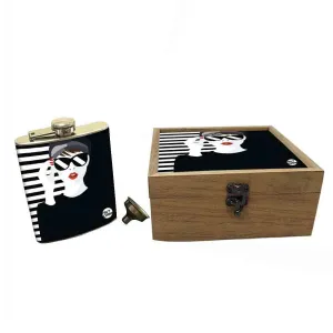 Hip Flask Gift Box -Hip Flask For Women - Cool Girl