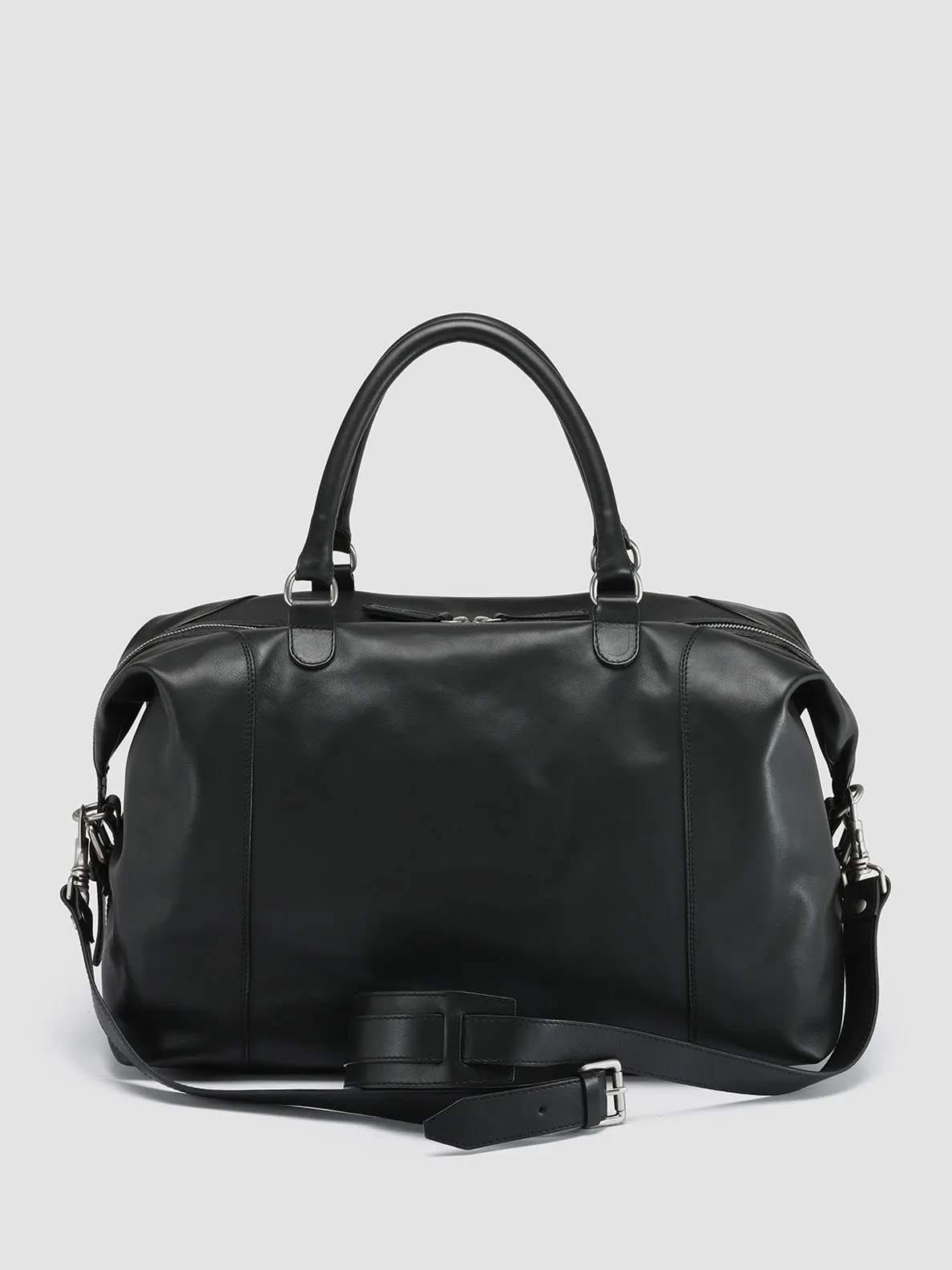 JULES 002 - Black Leather Weekender