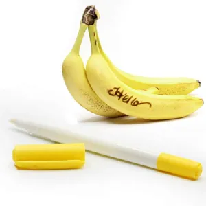 Kicko Banana Calligraphy Pen - 5.5 Inches Cool and Fun Banana Pens - Writing Activity