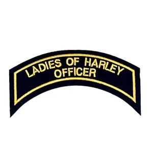 LADIES OF HARLEY OFFICER Patch In Gold