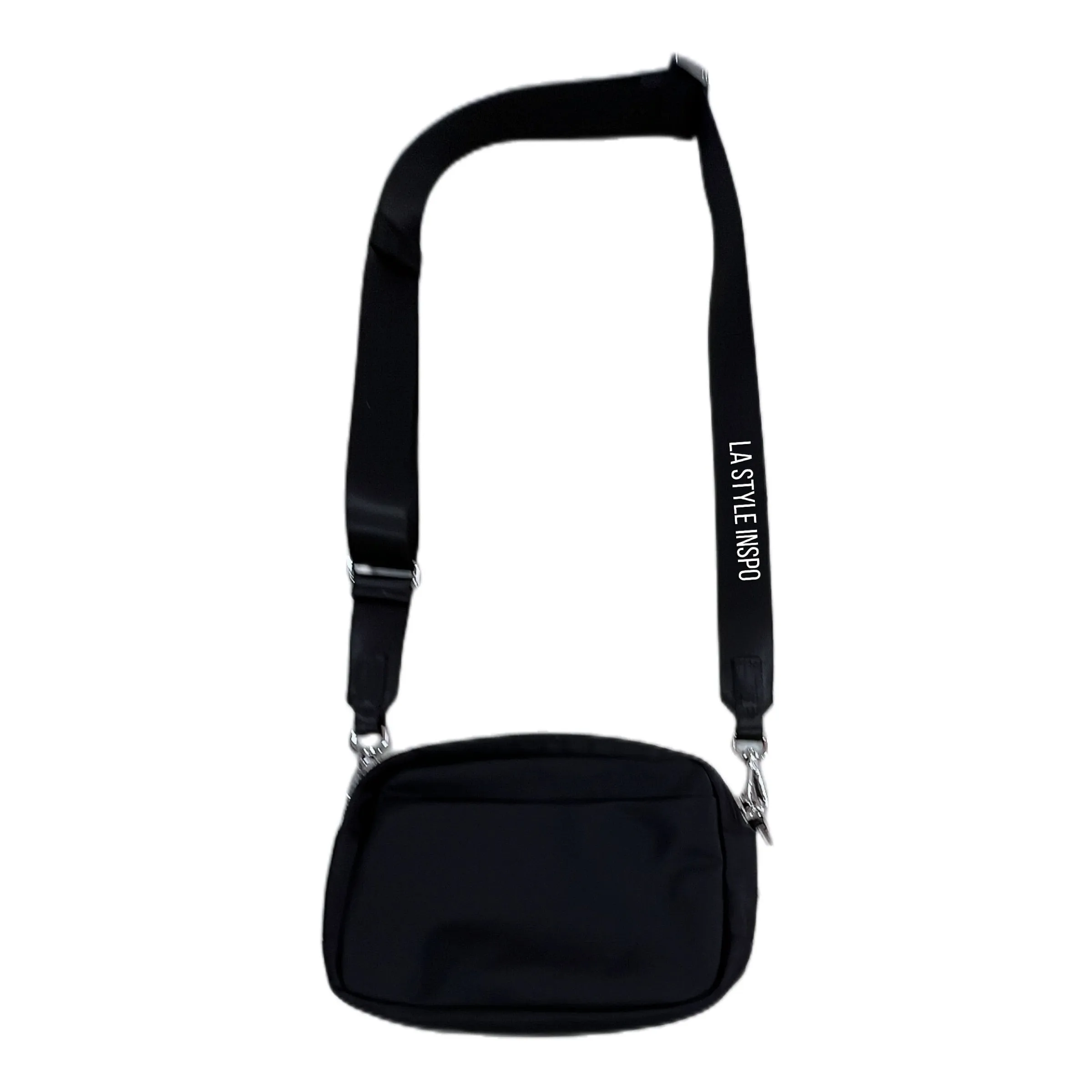 Lululemon Crossbody Bag Black 2L Metal Hardware