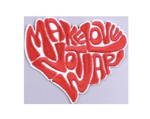 Make Love Not War Iron on Patch