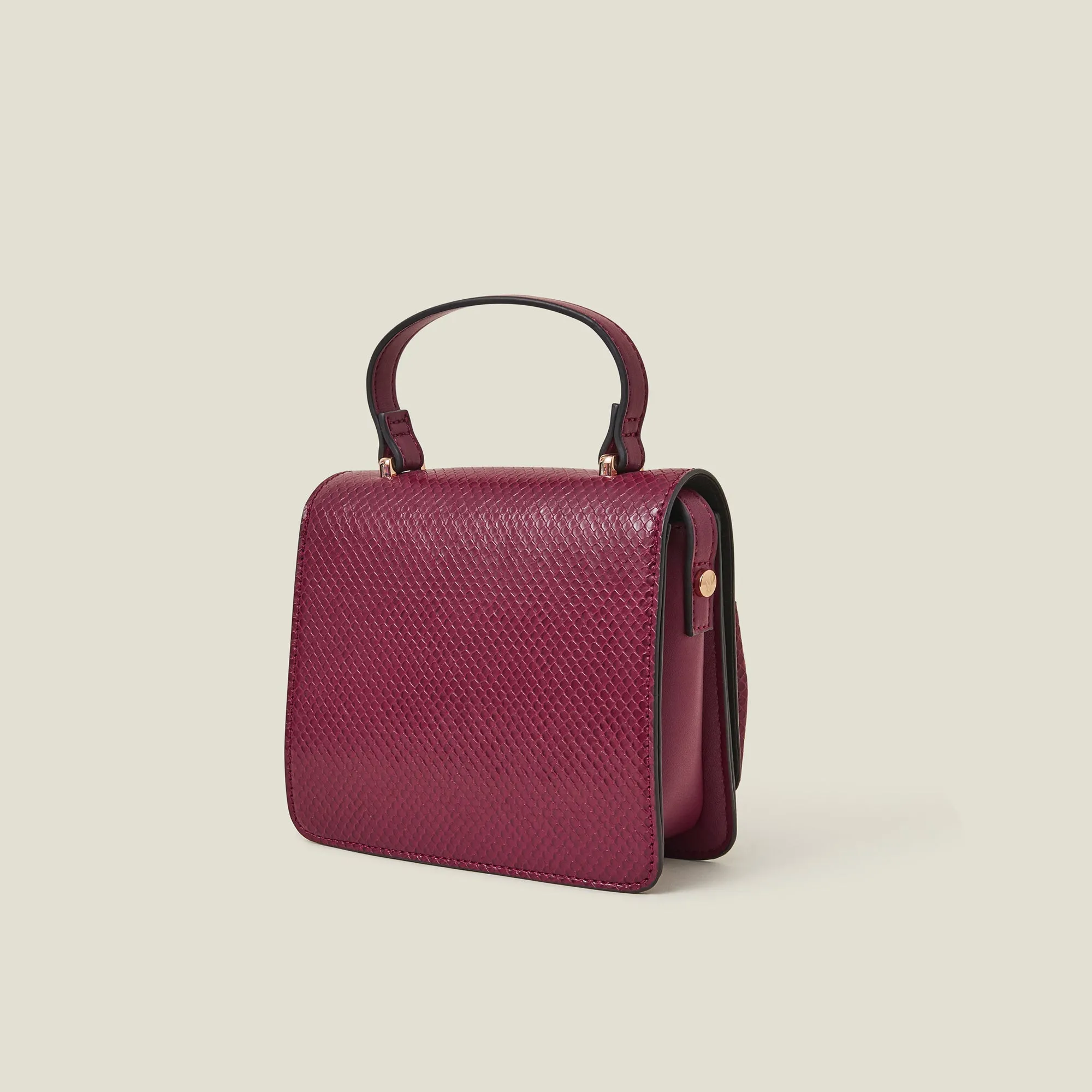 Maroon Bow Square Sling Bag