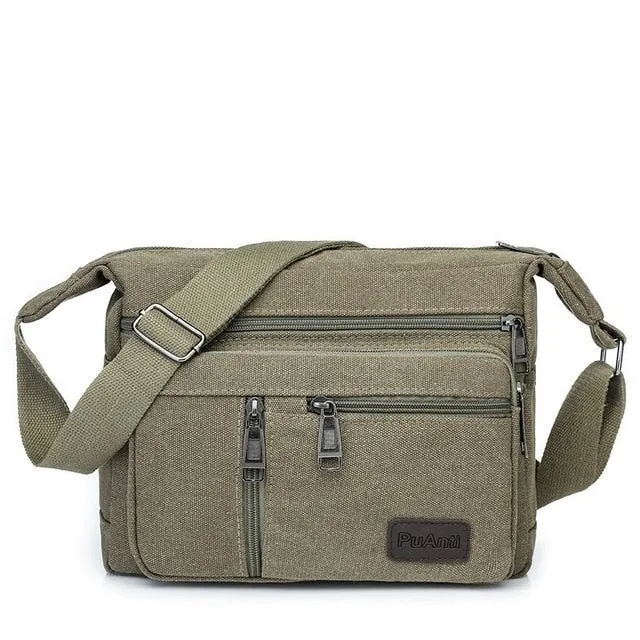 Men Canvas Shoulder Bags Casual