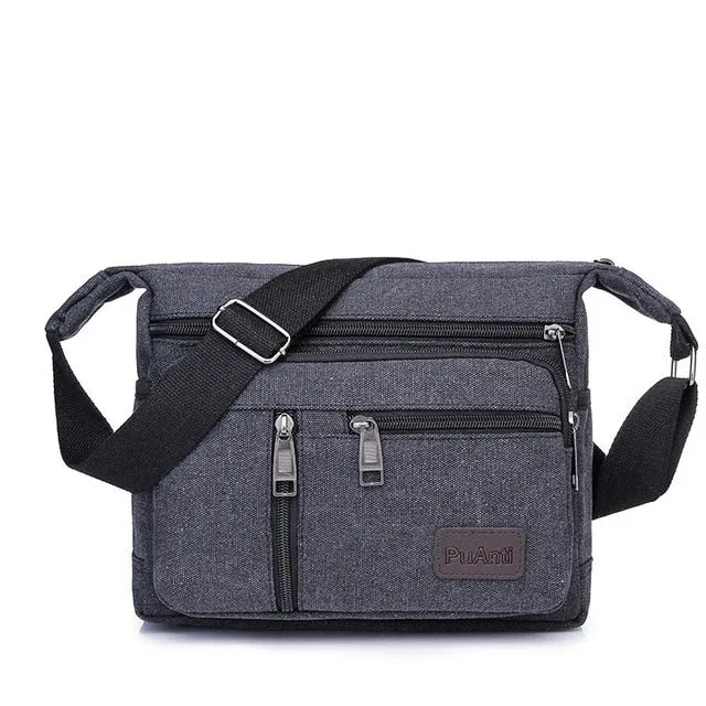 Men Canvas Shoulder Bags Casual