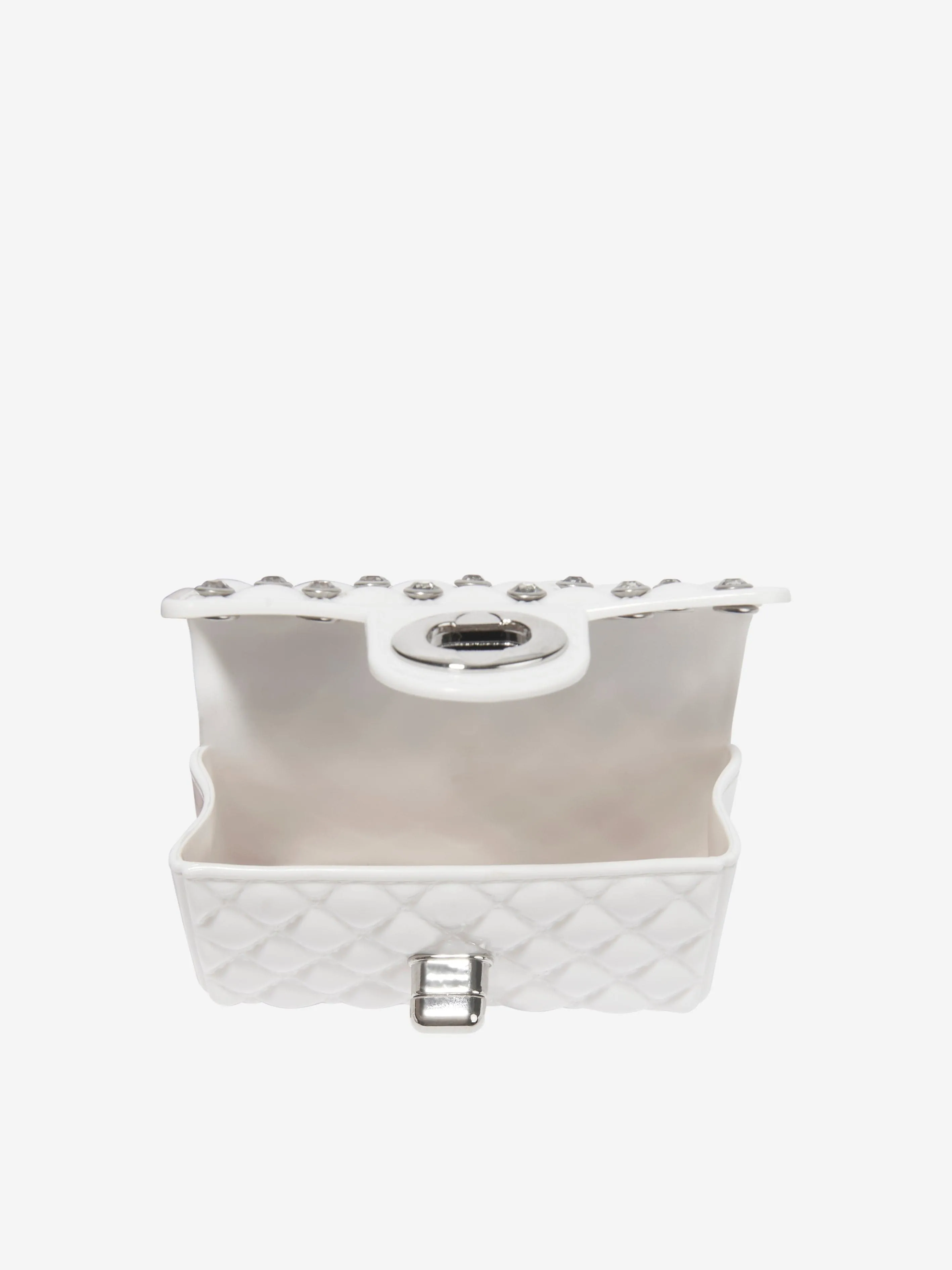 Monnalisa Girls PVC Lilly Bag In Cream