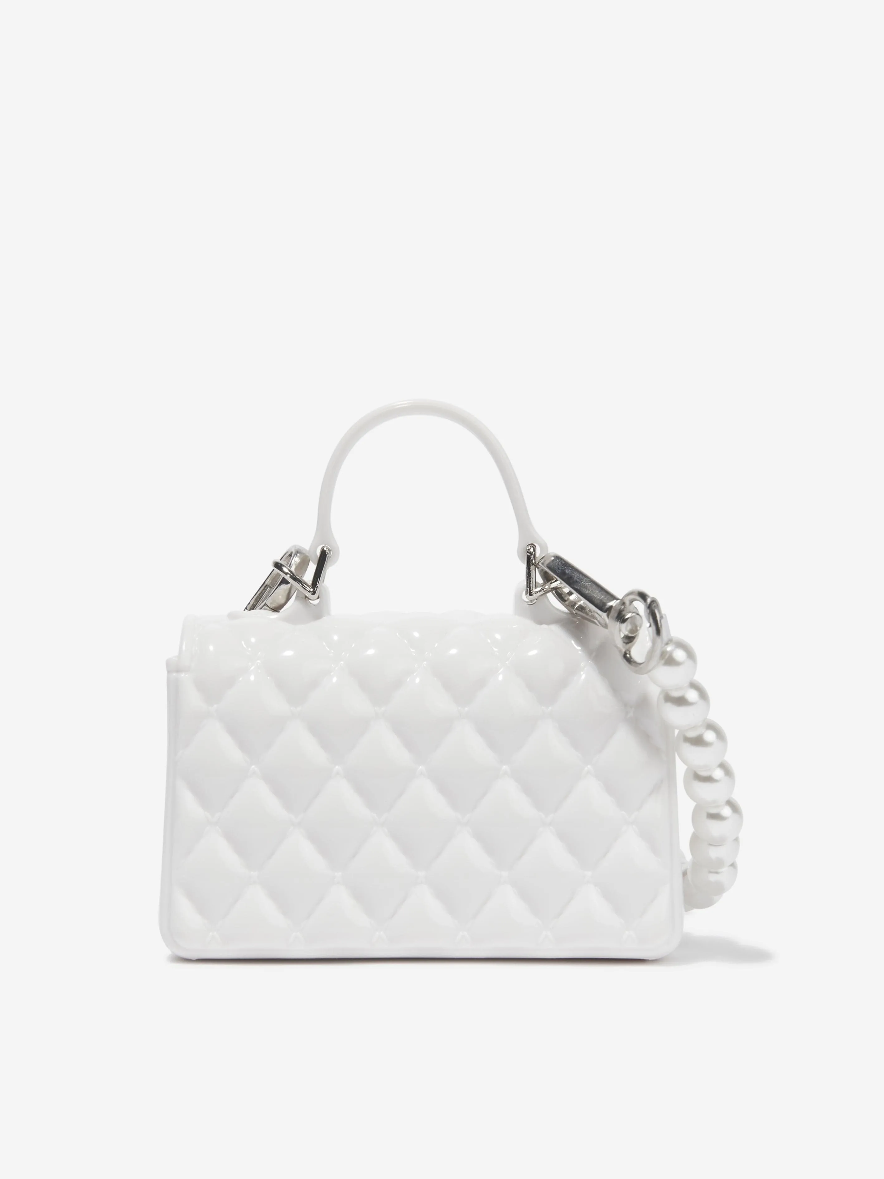 Monnalisa Girls PVC Lilly Bag In Cream