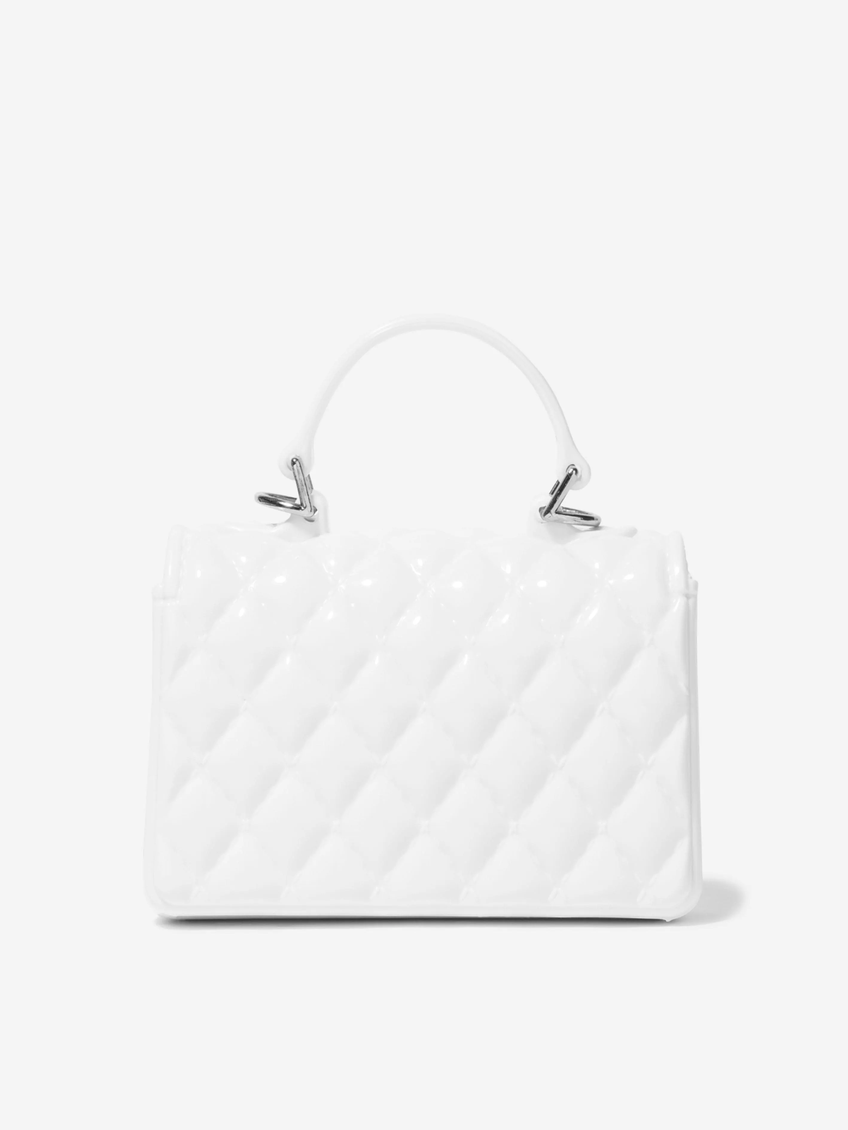 Monnalisa Girls PVC Lilly Bag In Cream