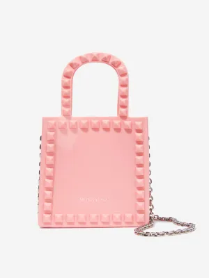 Monnalisa Girls PVC Shopper Bag in Pink