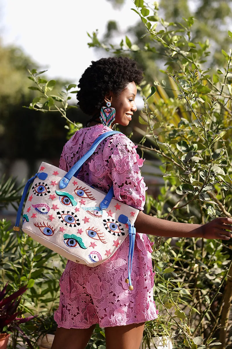 Mystic Gaze Pink Tote