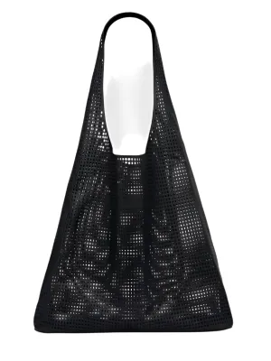 Perforated Soft Tote in Black