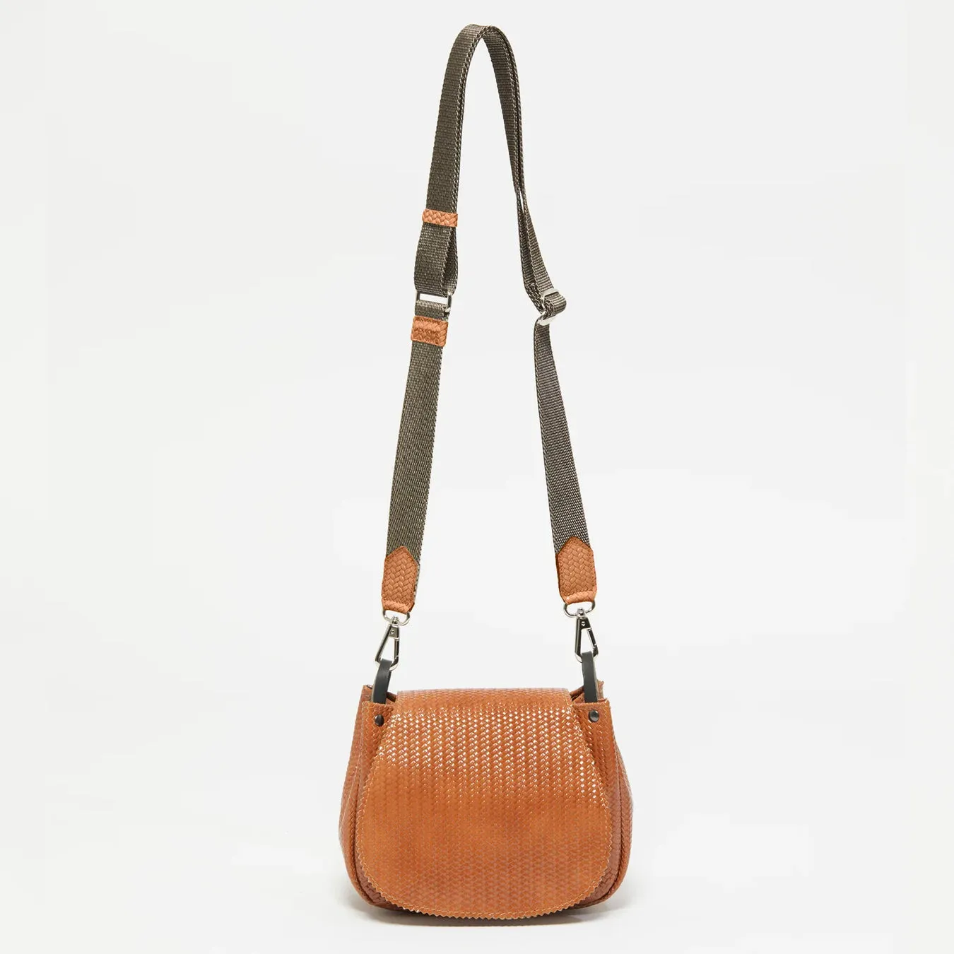 PETIT NICO WOVEN LEATHER SHOULDER BAG